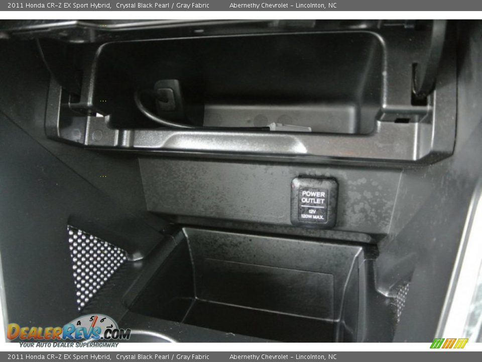 2011 Honda CR-Z EX Sport Hybrid Crystal Black Pearl / Gray Fabric Photo #12