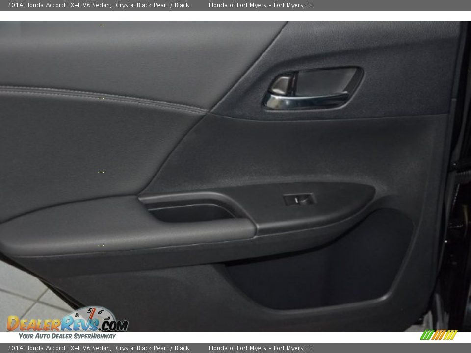 2014 Honda Accord EX-L V6 Sedan Crystal Black Pearl / Black Photo #23