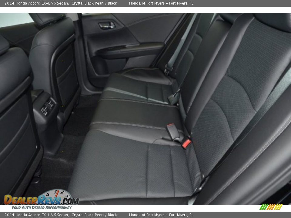 2014 Honda Accord EX-L V6 Sedan Crystal Black Pearl / Black Photo #24