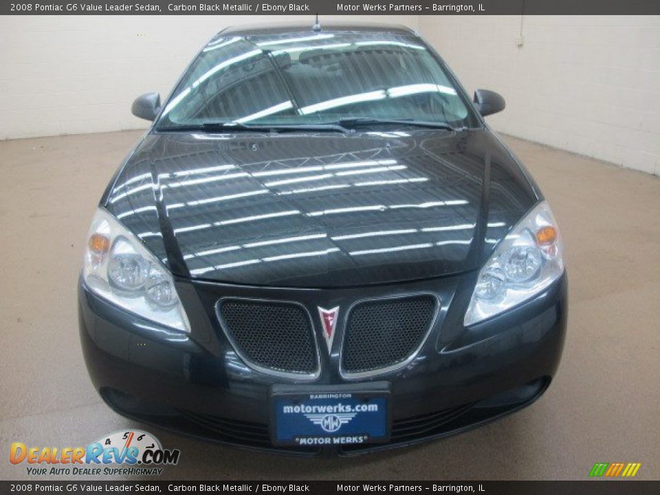 2008 Pontiac G6 Value Leader Sedan Carbon Black Metallic / Ebony Black Photo #2