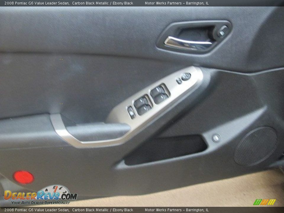 2008 Pontiac G6 Value Leader Sedan Carbon Black Metallic / Ebony Black Photo #32