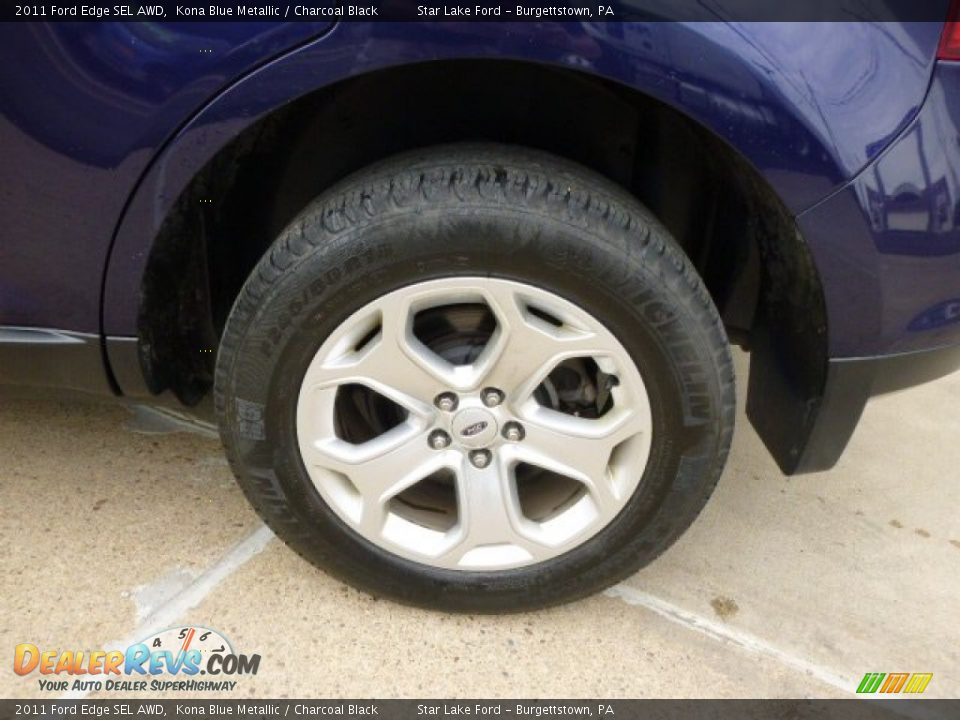 2011 Ford Edge SEL AWD Kona Blue Metallic / Charcoal Black Photo #8