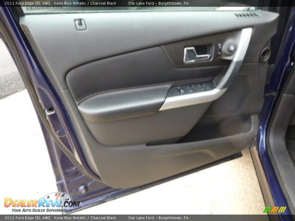 2011 Ford Edge SEL AWD Kona Blue Metallic / Charcoal Black Photo #10