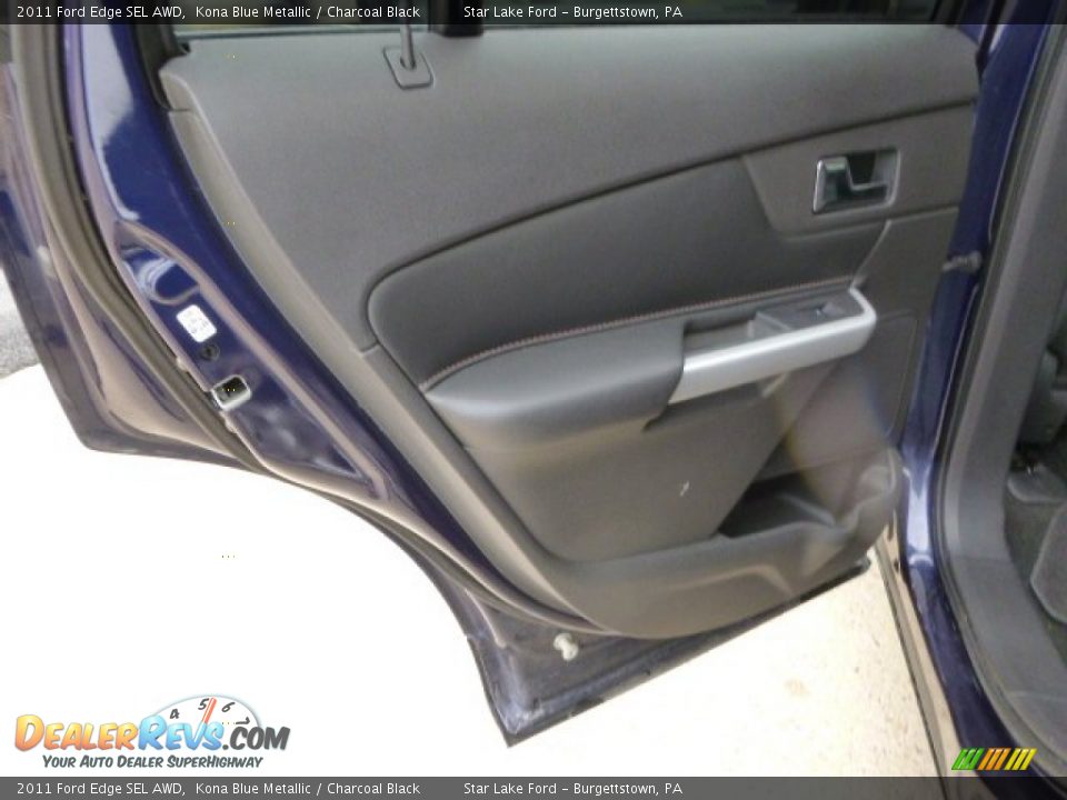 2011 Ford Edge SEL AWD Kona Blue Metallic / Charcoal Black Photo #12