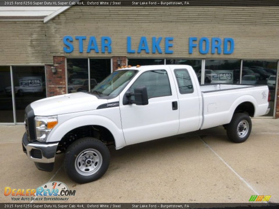 2015 Ford F250 Super Duty XL Super Cab 4x4 Oxford White / Steel Photo #1