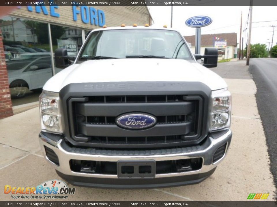 2015 Ford F250 Super Duty XL Super Cab 4x4 Oxford White / Steel Photo #2