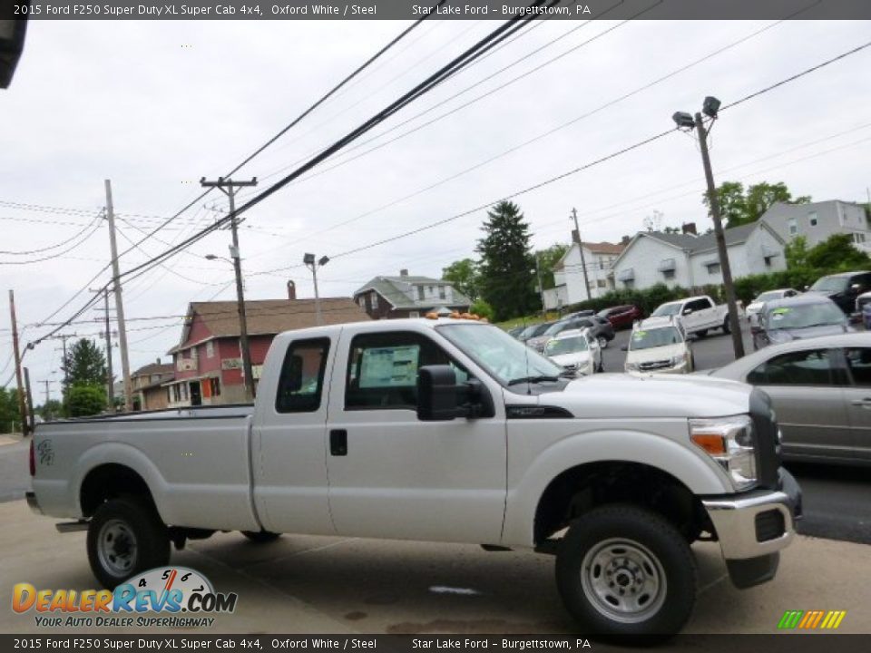 2015 Ford F250 Super Duty XL Super Cab 4x4 Oxford White / Steel Photo #4