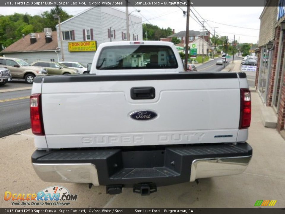 2015 Ford F250 Super Duty XL Super Cab 4x4 Oxford White / Steel Photo #5