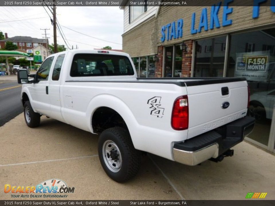 2015 Ford F250 Super Duty XL Super Cab 4x4 Oxford White / Steel Photo #6