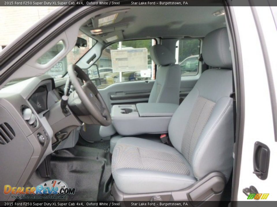 2015 Ford F250 Super Duty XL Super Cab 4x4 Oxford White / Steel Photo #9