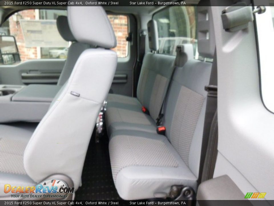 2015 Ford F250 Super Duty XL Super Cab 4x4 Oxford White / Steel Photo #10