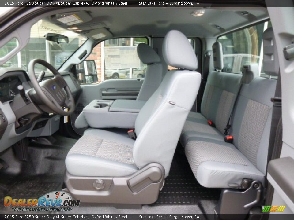 2015 Ford F250 Super Duty XL Super Cab 4x4 Oxford White / Steel Photo #11
