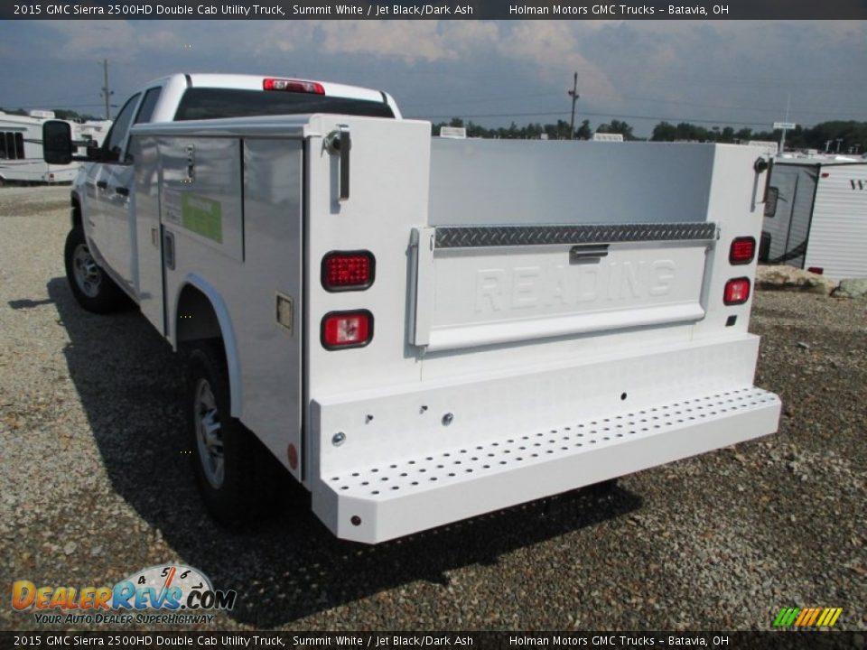 2015 GMC Sierra 2500HD Double Cab Utility Truck Summit White / Jet Black/Dark Ash Photo #22