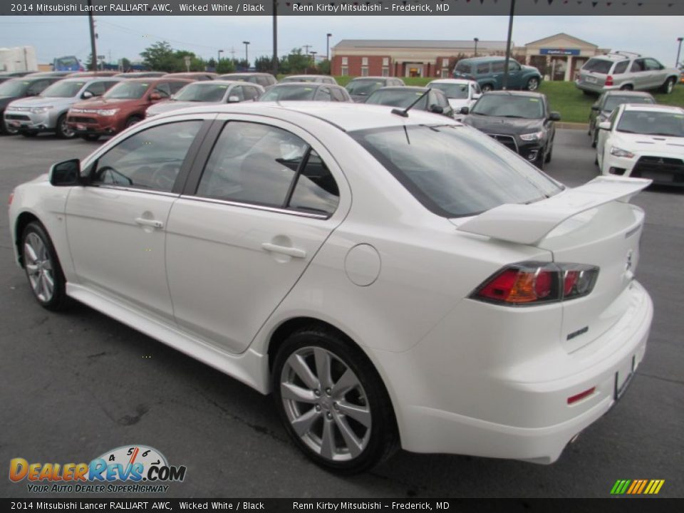 2014 Mitsubishi Lancer RALLIART AWC Wicked White / Black Photo #5