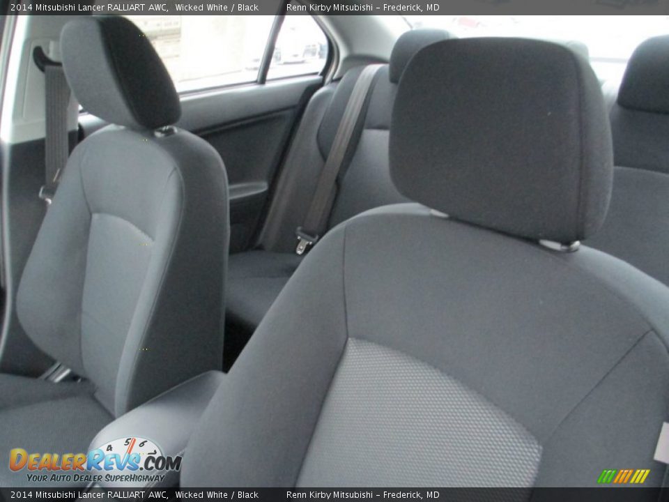 2014 Mitsubishi Lancer RALLIART AWC Wicked White / Black Photo #10