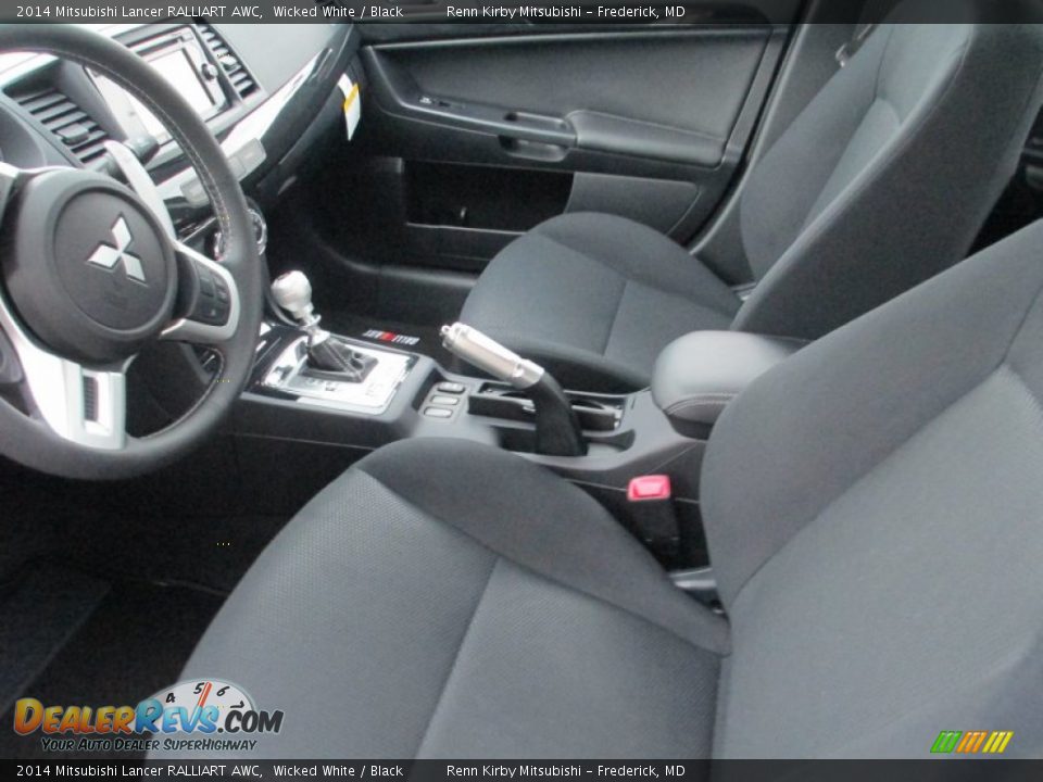 2014 Mitsubishi Lancer RALLIART AWC Wicked White / Black Photo #11