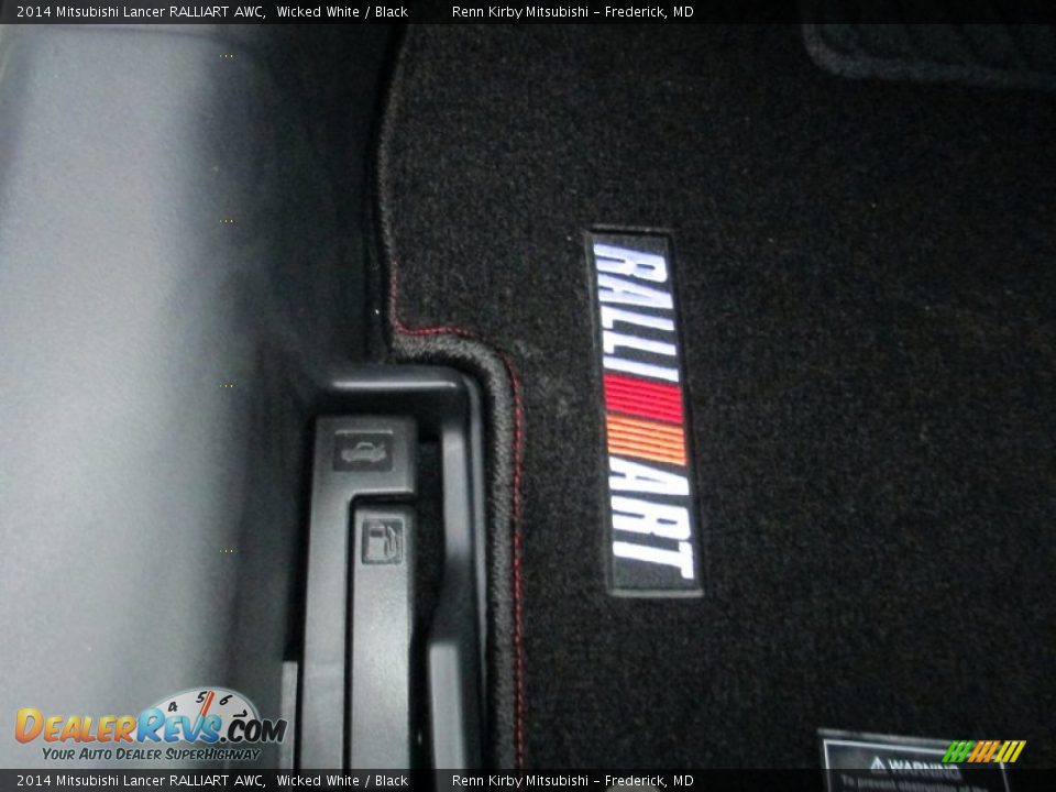 2014 Mitsubishi Lancer RALLIART AWC Wicked White / Black Photo #13