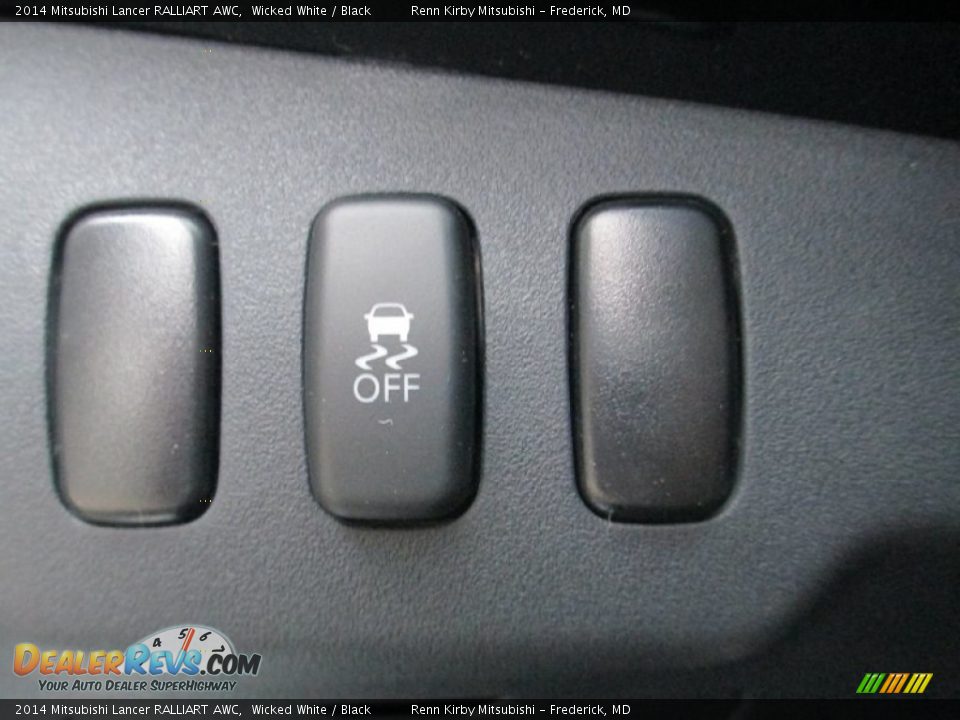 2014 Mitsubishi Lancer RALLIART AWC Wicked White / Black Photo #14