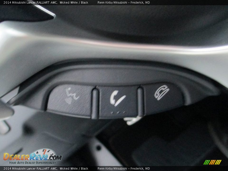 2014 Mitsubishi Lancer RALLIART AWC Wicked White / Black Photo #18