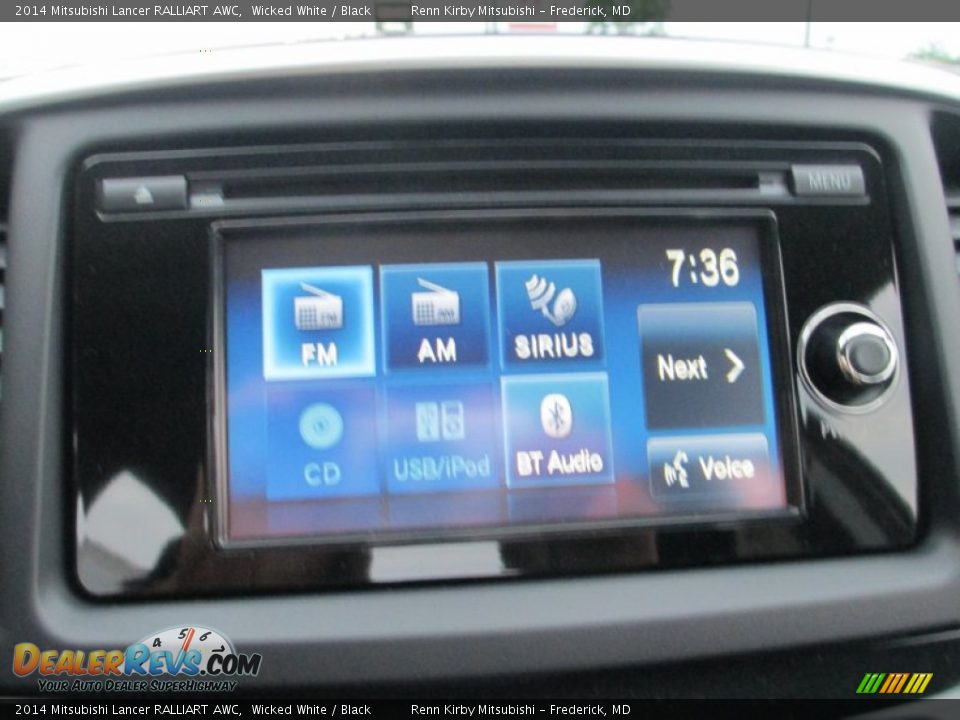 2014 Mitsubishi Lancer RALLIART AWC Wicked White / Black Photo #22