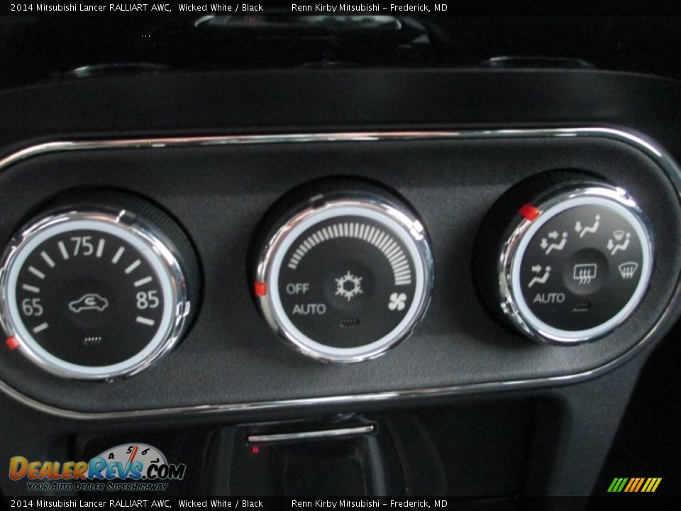 2014 Mitsubishi Lancer RALLIART AWC Wicked White / Black Photo #24