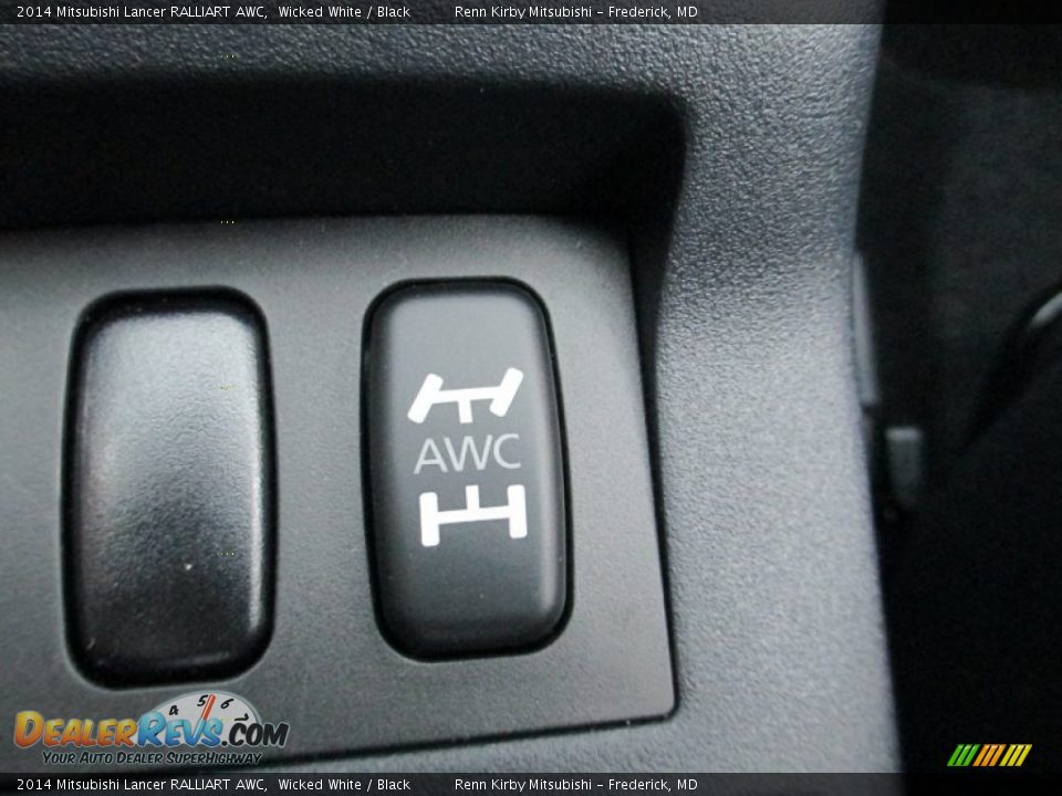 2014 Mitsubishi Lancer RALLIART AWC Wicked White / Black Photo #27