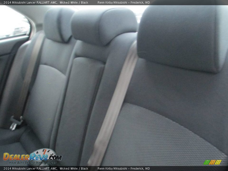 2014 Mitsubishi Lancer RALLIART AWC Wicked White / Black Photo #28