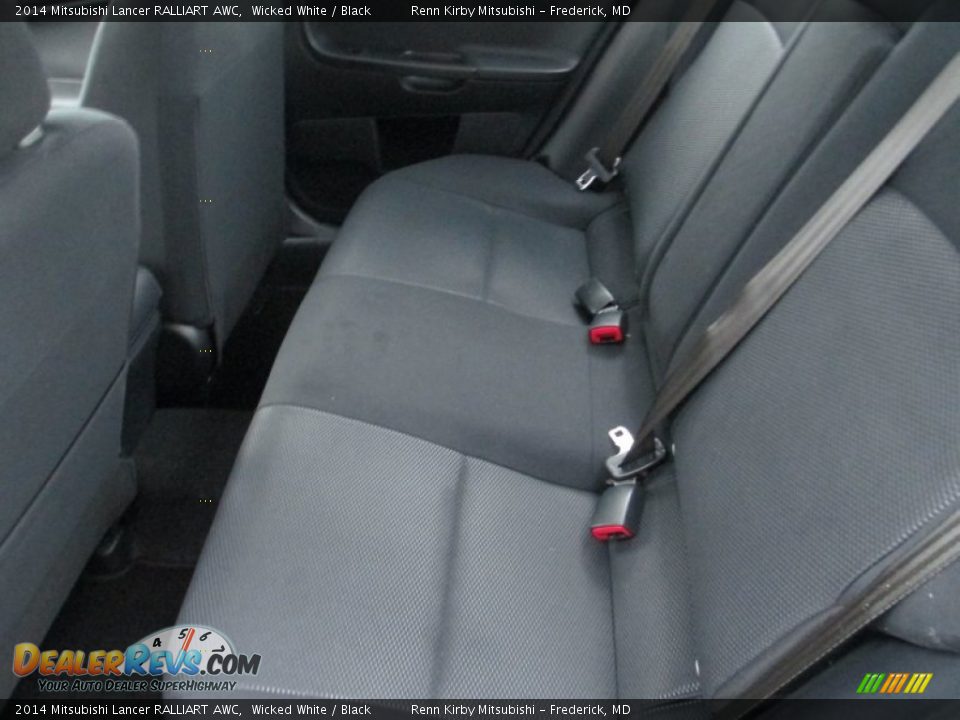 2014 Mitsubishi Lancer RALLIART AWC Wicked White / Black Photo #29