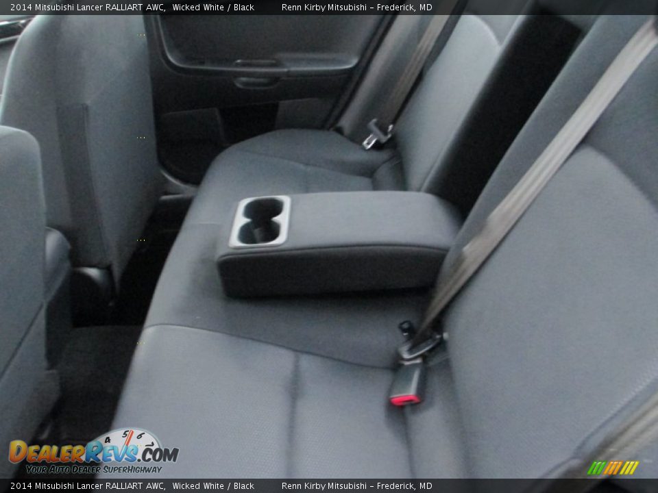 2014 Mitsubishi Lancer RALLIART AWC Wicked White / Black Photo #30