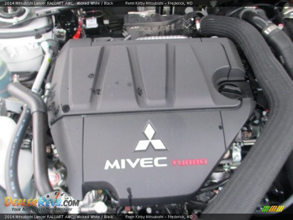 2014 Mitsubishi Lancer RALLIART AWC Wicked White / Black Photo #33