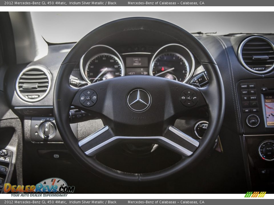 2012 Mercedes-Benz GL 450 4Matic Iridium Silver Metallic / Black Photo #15