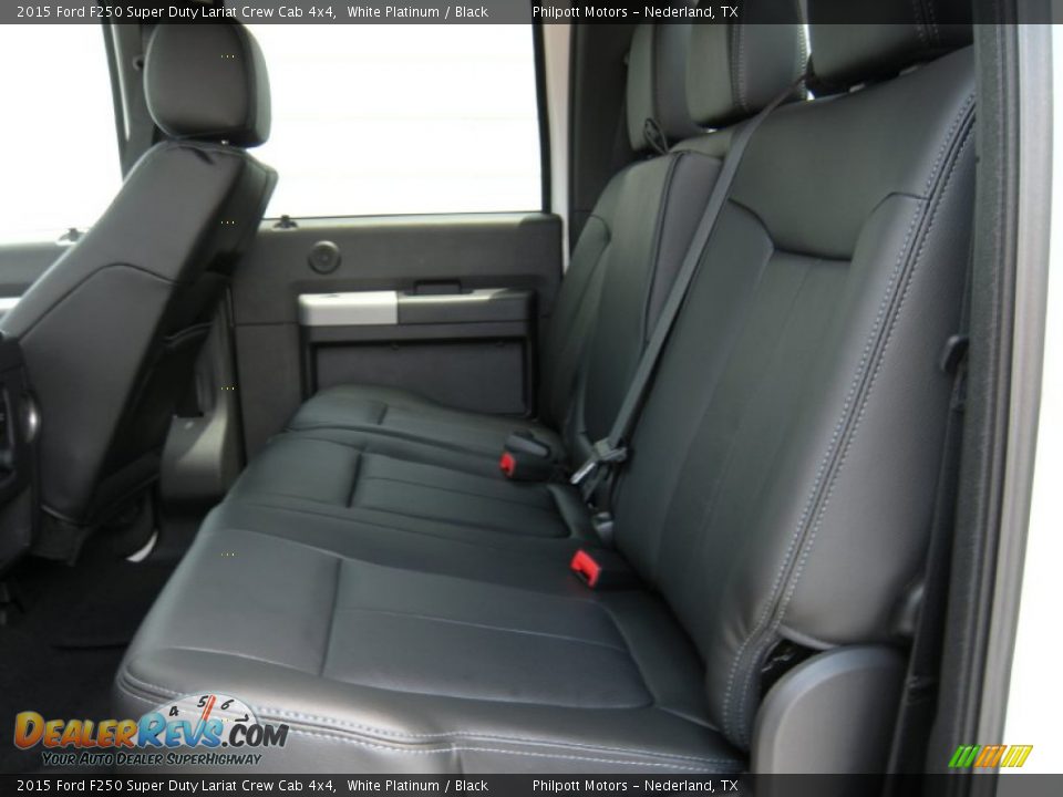 2015 Ford F250 Super Duty Lariat Crew Cab 4x4 White Platinum / Black Photo #23