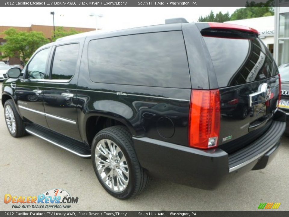 2012 Cadillac Escalade ESV Luxury AWD Black Raven / Ebony/Ebony Photo #2