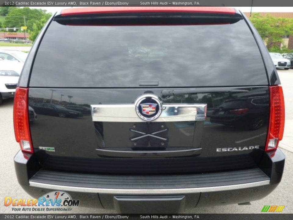 2012 Cadillac Escalade ESV Luxury AWD Black Raven / Ebony/Ebony Photo #3