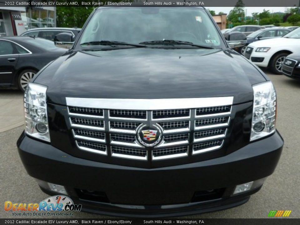 2012 Cadillac Escalade ESV Luxury AWD Black Raven / Ebony/Ebony Photo #7