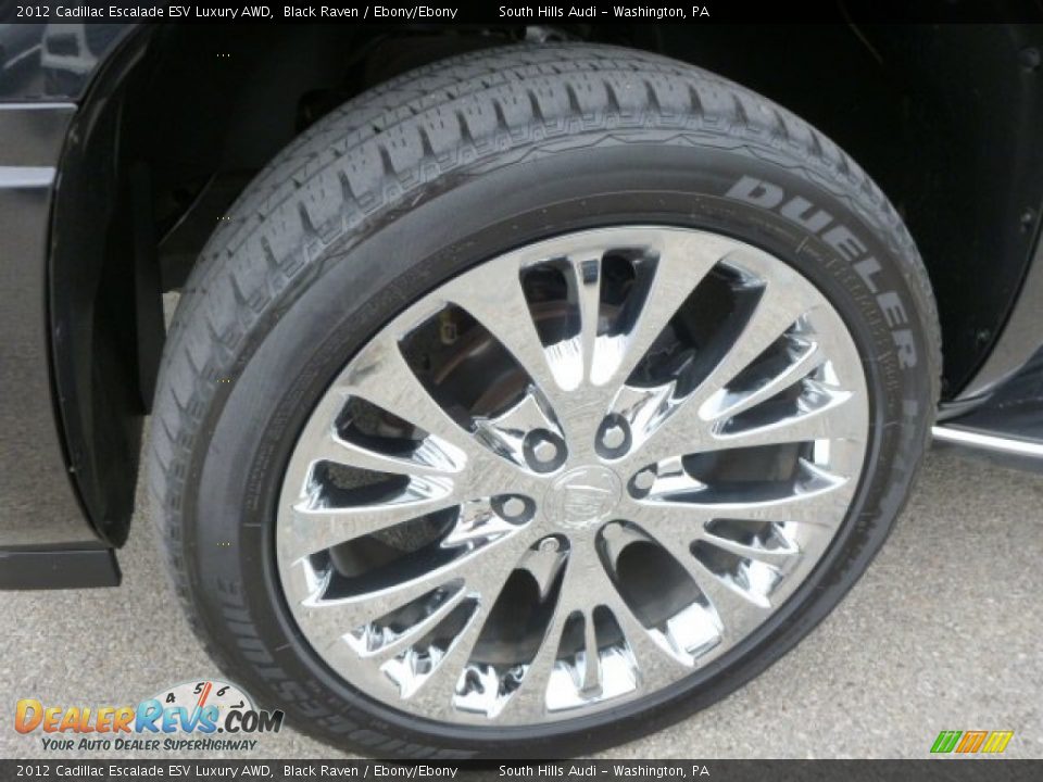 2012 Cadillac Escalade ESV Luxury AWD Black Raven / Ebony/Ebony Photo #8