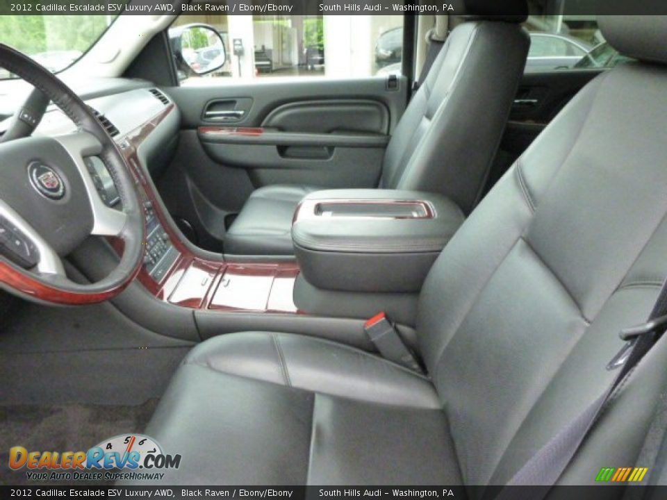 2012 Cadillac Escalade ESV Luxury AWD Black Raven / Ebony/Ebony Photo #9