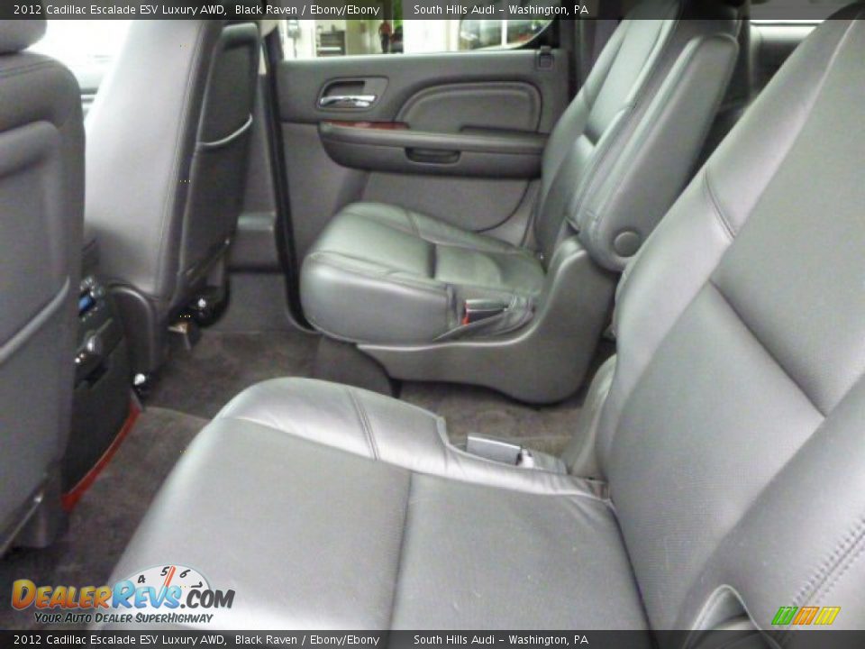 2012 Cadillac Escalade ESV Luxury AWD Black Raven / Ebony/Ebony Photo #10