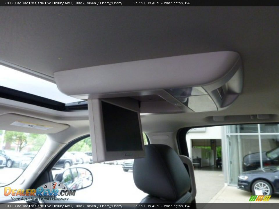 2012 Cadillac Escalade ESV Luxury AWD Black Raven / Ebony/Ebony Photo #12