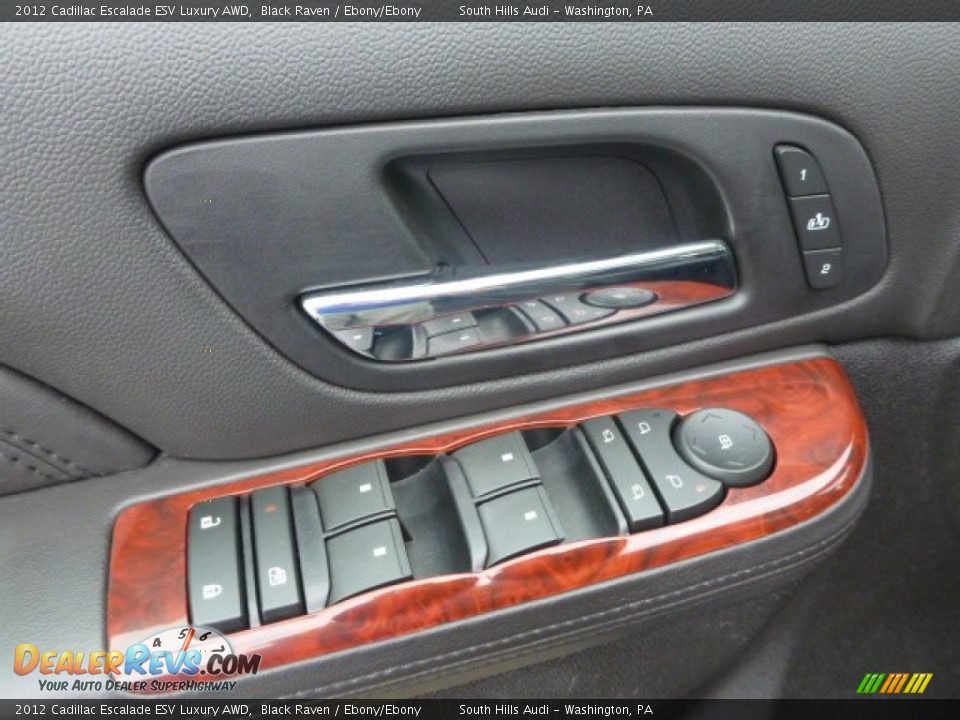 2012 Cadillac Escalade ESV Luxury AWD Black Raven / Ebony/Ebony Photo #14