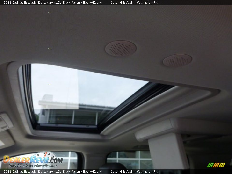 2012 Cadillac Escalade ESV Luxury AWD Black Raven / Ebony/Ebony Photo #15