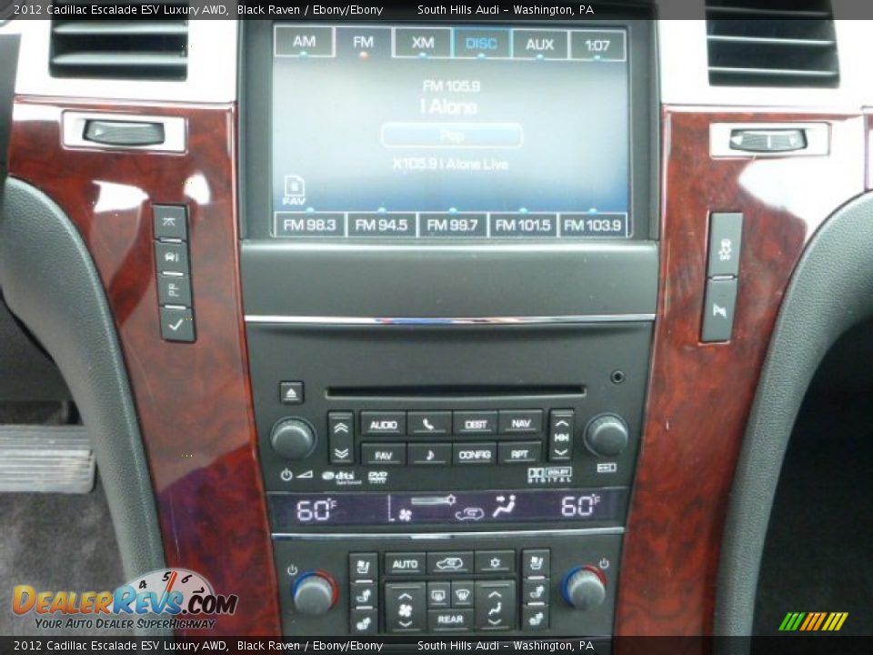 2012 Cadillac Escalade ESV Luxury AWD Black Raven / Ebony/Ebony Photo #18