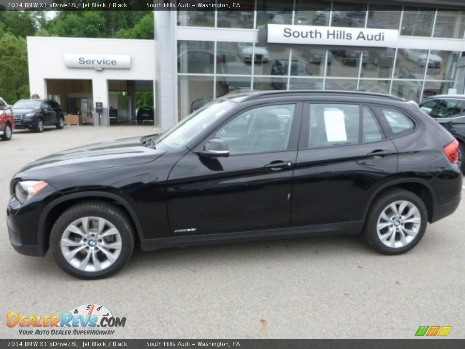 2014 BMW X1 xDrive28i Jet Black / Black Photo #2