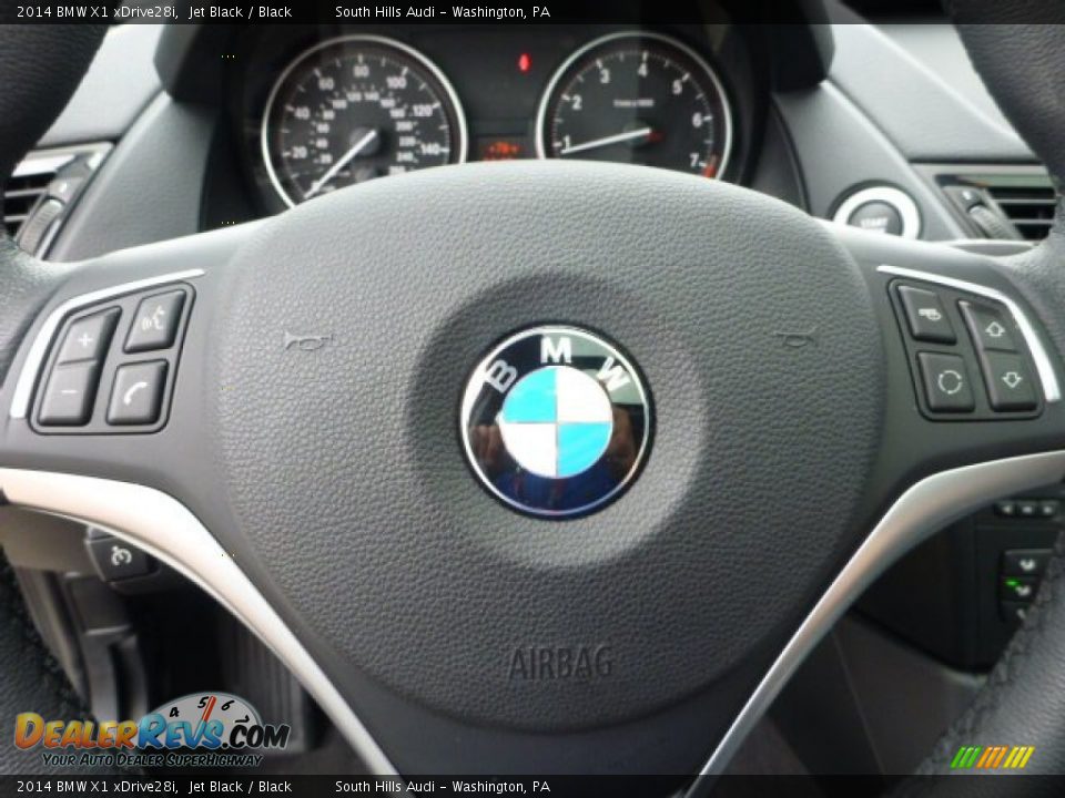 2014 BMW X1 xDrive28i Jet Black / Black Photo #16