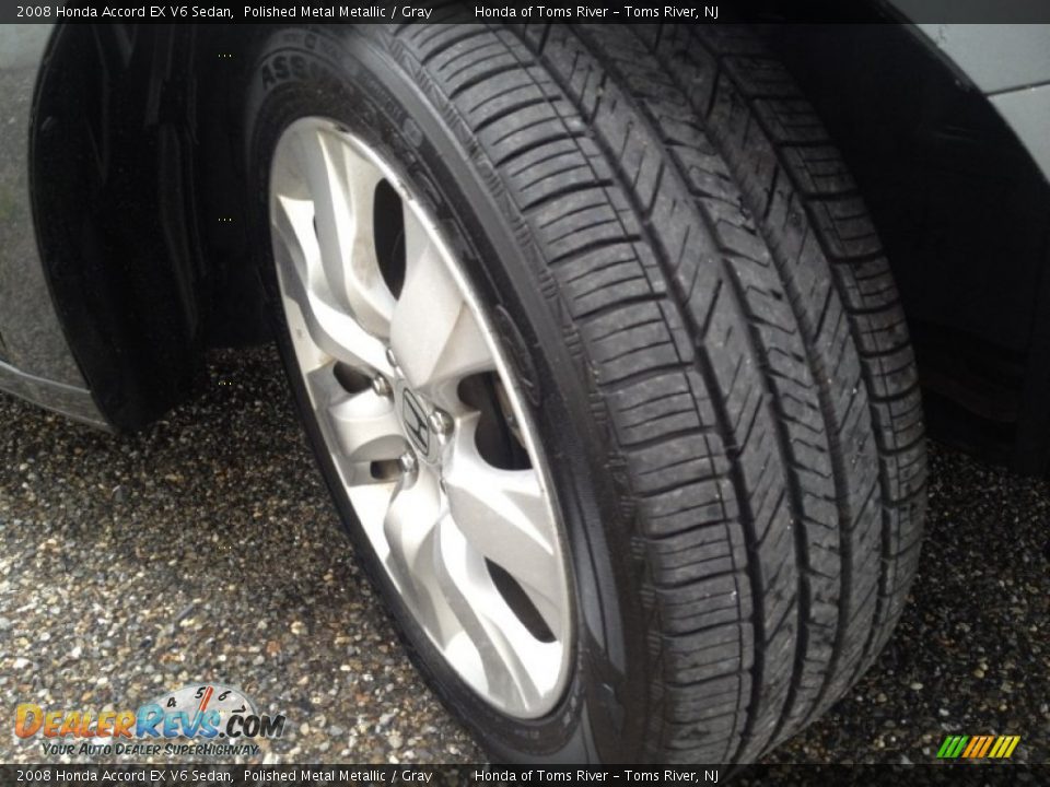 2008 Honda Accord EX V6 Sedan Polished Metal Metallic / Gray Photo #2
