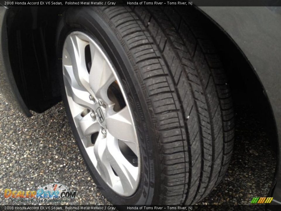 2008 Honda Accord EX V6 Sedan Polished Metal Metallic / Gray Photo #3