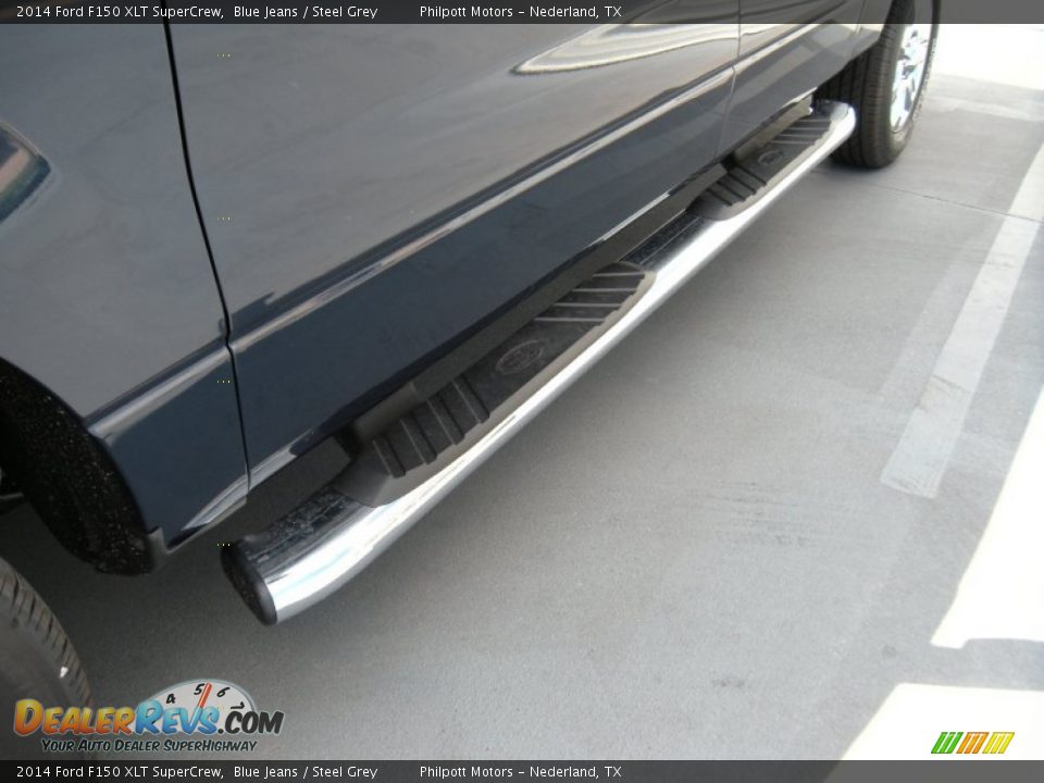 2014 Ford F150 XLT SuperCrew Blue Jeans / Steel Grey Photo #12