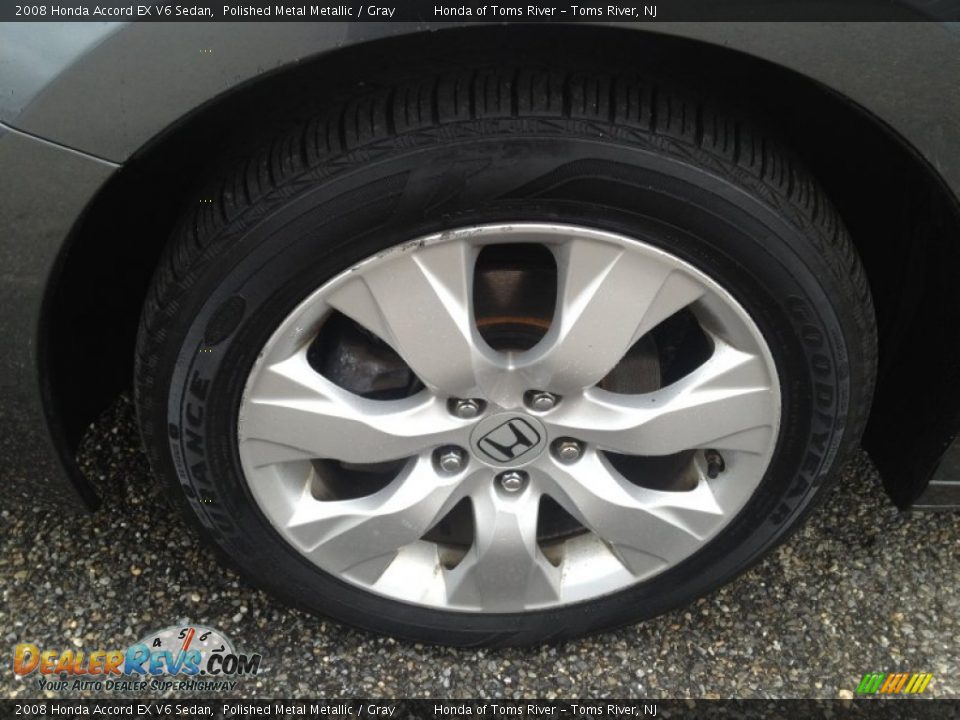 2008 Honda Accord EX V6 Sedan Polished Metal Metallic / Gray Photo #4