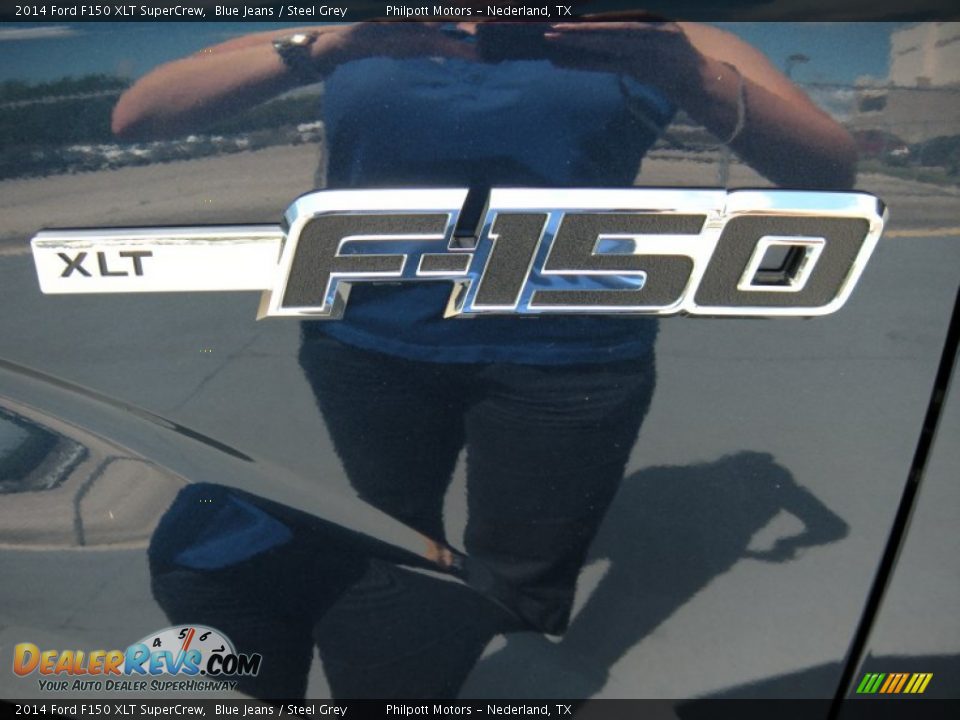 2014 Ford F150 XLT SuperCrew Blue Jeans / Steel Grey Photo #13
