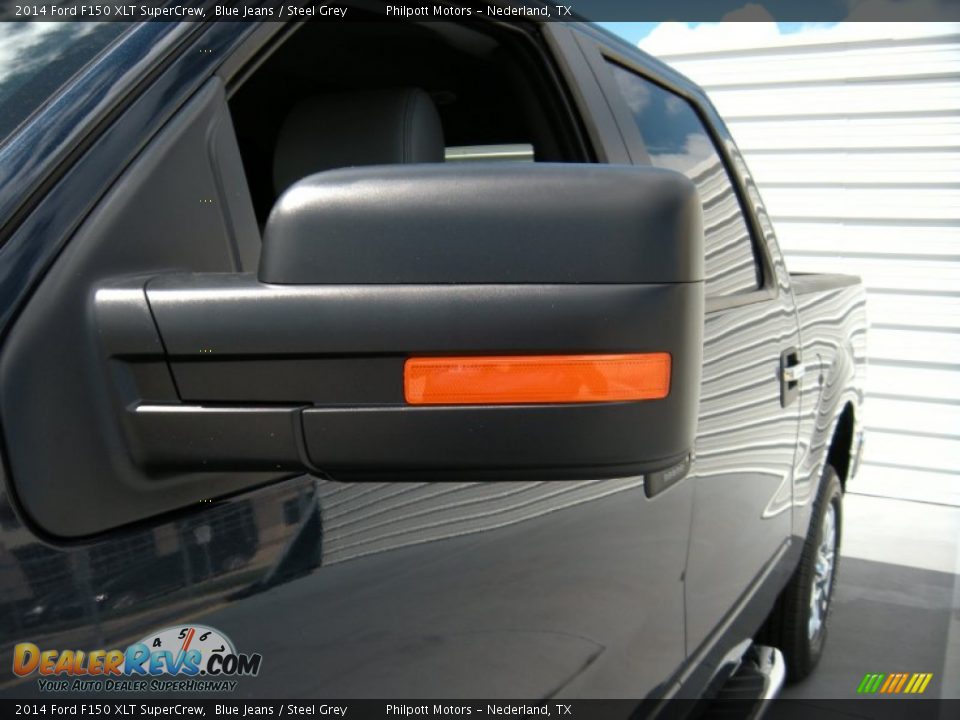 2014 Ford F150 XLT SuperCrew Blue Jeans / Steel Grey Photo #14